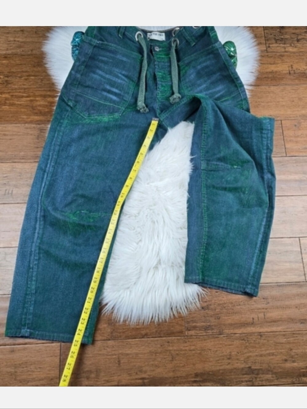 Free People We The Free Moxie Flocked Barrel Low Slung Jeans 26 - Picture 11 of 16